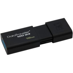 USB STICK KINGSTON; model: DT100G3/16GB; capacitate: 16 GB; interfata: 3.0/2.0; culoare: NEGRU