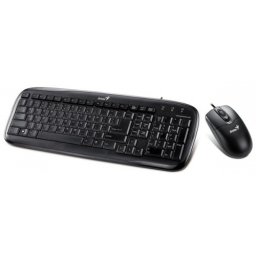 Kit Tastatura + Mouse GENIUS; model: C110/NETSCROLL 200; layout: US; NEGRU; USB;