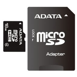 MICRO SD CARD ADATA; model: AUSDH16GCL4-RA1; capacitate: 16 GB; clasa: 4; culoare: NEGRU