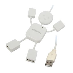 LOGILINK HUB; USB 2.0 F la 4xUSB 2.0 M; UA0071