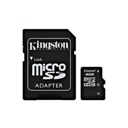 MICRO SD CARD KINGSTONE; model: SDC4/4GB; capacitate: 4 GB; clasa: 4; culoare: NEGRU