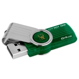 USB STICK KINGSTON; model: DT101G2/64GB; capacitate: 64 GB; interfata: 2.0; culoare: Verde