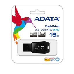 USB STICK ADATA; model: AUV100-16G-RBK; capacitate: 16 GB; culoare: NEGRU