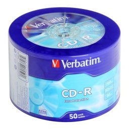 CD-R 52X 50 BUC SHRINK 700 MB WAGON WHEEL VERBATIM