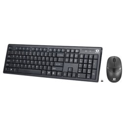 Kit Tastatura + Mouse SERIOUX Wireless; model: SRXK-9600WR layout: US; NEGRU;USB; MULTIMEDIA