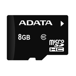 MICRO SD CARD ADATA; model: AUSDH8GUICL10-R; capacitate: 8 GB; clasa: 10; culoare: NEGRU