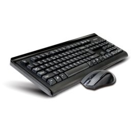 Tastatura + Mouse A4TECH 6100F; NEGRU; Layout: US; Conectare: WIRELESS;
