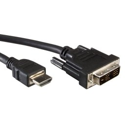 Cablu PC; HDMI-C T la DVI T; 1.8m.