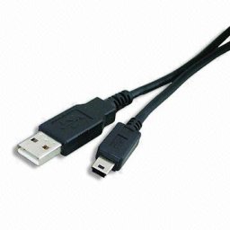 Cablu PC; USB 2.0 A M la mini-USB M; 0.5m