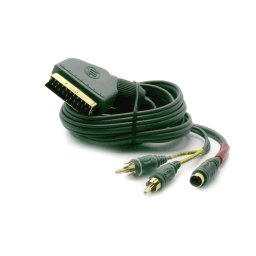 Cablu video; SCART M la mini-DIN 4pini M, 2 x RCA M; 10m