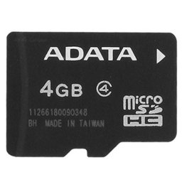 MICRO SD CARD 4 GB ADATA CLASS4