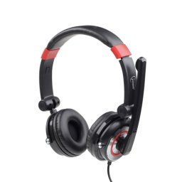 CASCA CU MICROFON GEMBIRD; model: MHS-5.1-001; NEGRU;