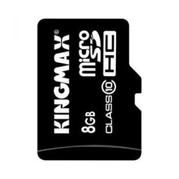 MICRO SD CARD KINGMAX; model: KM08GMCSDHC41A; capacitate: 8 GB; clasa 4; culoare: NEGRU