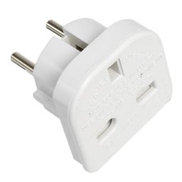 ADAPTOR 2 PIN UK LA 2 PIN EURO , CU IMPAMANTARE 250V/10A MF5372