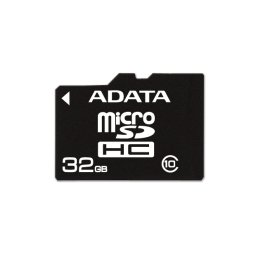 MICRO SD CARD ADATA; capacitate: 32 GB; clasa: 4; culoare: NEGRU