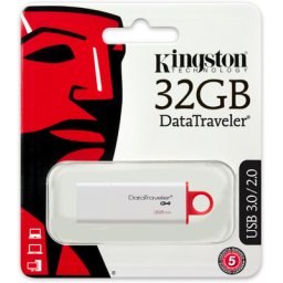 USB STICK KINGSTON; model: DTIG4/32GB; capacitate: 32 GB; interfata: 3.0; culoare: ALB