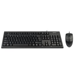 Kit Tastatura + Mouse A4TECH; model: 8520D; layout: US; NEGRU; PS2;