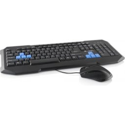 Kit Tastatura + Mouse LOGIC; model: LKM-200; layout: US; NEGRU; USB;