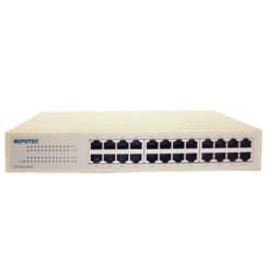 SWITCH REPOTEC; model: 1724DR; MANAGEMENT; PORTURI: 24 x RJ-45 10/100; NOU