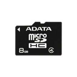 MICRO SD CARD ADATA; model: AUSDH8GCL4-R; capacitate: 8 GB; clasa: 4; culoare: NEGRU