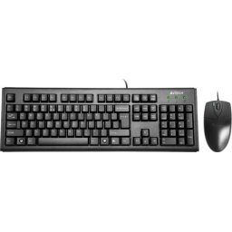 Kit Tastatura + Mouse A4TECH; model: 72620D; layout: US; NEGRU; PS2;