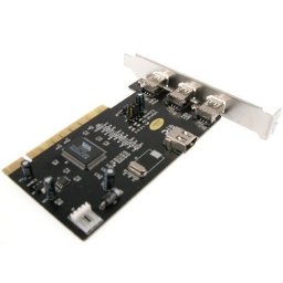 DELL Adapter: PCI to 3 x FIREWIRE-6p F, FIREWIRE-4p F; "VT6306, PH-0127, 060522"; SH
