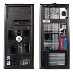 Dell, OPTIPLEX 360, Intel Pentium E5300, 2.60 GHz, video: Intel GMA 3100; TOWER