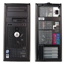 Dell, OPTIPLEX 745, Intel Core 2 Duo E6300, 1.87 GHz, video: Intel GMA 3000; TOWER