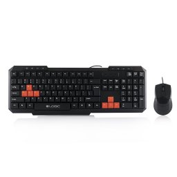 Kit Tastatura + Mouse LOGIC; model: LKM-201; layout: US; NEGRU; USB;