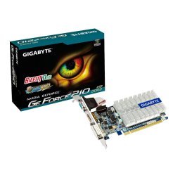 Placa video GIGABYTE 1024 MB; GDDR3; 64 bit; PCI-E 16x; NVIDIA GeForce GT 210; VGA; DVI; HDMI