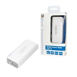 POWER BANK LOGILINK; model: PA0084; capacitate: 5000mAh; culoare: ALB