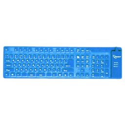 Tastatura GEMBIRD; model: KB-109FEL1-BL-US; layout: US; NEGRU; FLEXIBILA