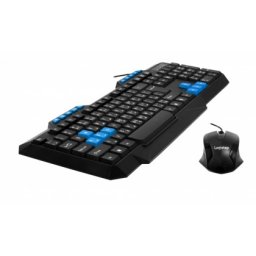 WIRED KIT LogiStep USB QWERTY multimedia keyboard + optical mouse combo "LSDK-5181