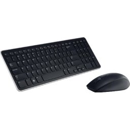 Kit Tastatura + Mouse DELL KM 713, layout: UK, Multimedia, Wireless, USB, Negru