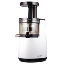 Storcator de fructe si legume cu melc, Hurom, HH-WBE06, 150W, 70 RPM, recipient suc 0.5 l, reciepient pulpa, 2 site, alb