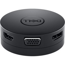 ADAPTOR DELL USB-C TO HDMI/VGA/USB 3.0/DISPLAY PORT/RETEA, DA 300