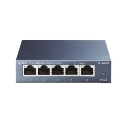 Switch TP-LINK, model: TL-SG105S, 5 x RJ-45 10/100/1000, metal case