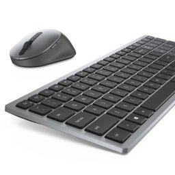 Kit Tastatura + Mouse Dell KM 7120, layout UK, Negru, USB, Wireless, Multimedia