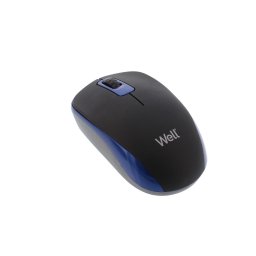 Mouse wireless Well MW102, Negru/Albastru