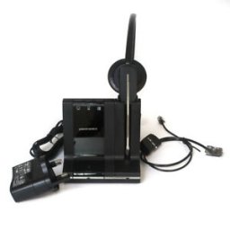 Casca cu microfon Plantronics, model W02A, Wireless, Negru, Second Hand