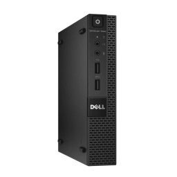 DELL, OPTIPLEX 3020M, Intel Pentium G-3220T, 2.60 GHz, HDD: 500 GB, RAM: 4 GB, video: Intel HD Graphics 4400, USFF