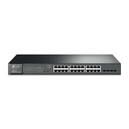 Switch Web Smart TP-Link TL-SG2424P, 24 porturi 10/100/1000M, 4 sloturi SFP cu suport module MiniGBIC, SH