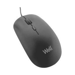 Mouse WELL; model: MU004; NEGRU; USB