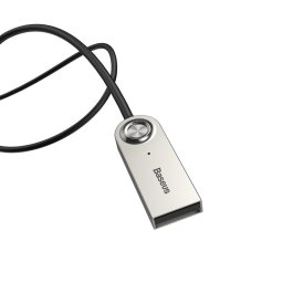 ADAPTOR Bluetooth Jack 3.5 Baseus BA01, alimentare USB, convertor audio wireless, versiune 5.0, negru "CABA01-01
