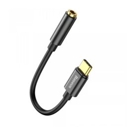 CABLU ADAPTOR Baseus, USB Type-C to Jack 3.5mm, lungime 10.5cm, negru "CATL54-01
