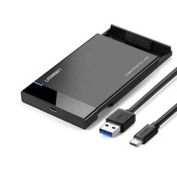 RACK EXTERN UGREEN 2.5 INCH HDD/SSD SATA III, 6GBPS, 6TB, USB 3.0, 50743.NEGRU