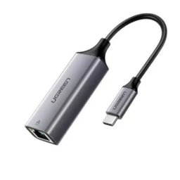 ADAPTOR RETEA Ugreen, "CM199" USB Type-C to Gigabit LAN Adapter, LED, gri "50737