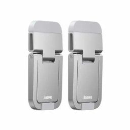 Set Cleme Pliabile Suport Laptop, Baseus LUZC000012, Fixare Adeziva, Silver