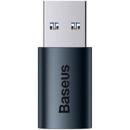 ADAPTOR Baseus Ingenuity Series Mini OTG, USB 3.1 (T) to USB Type-C (M), corp metalic, albastru ZJJQ000103