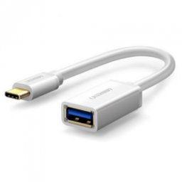 CABLU ADAPTOR Ugreen, "US154", USB Type-C(T) to USB 3.0(M), 5Gbps, Nickle-Plated , 15cm, alb 30702